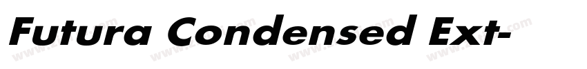 Futura Condensed Ext字体转换